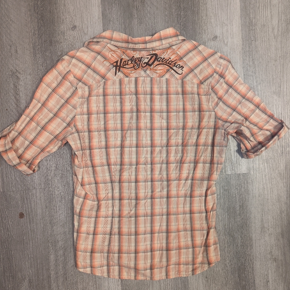 Women's plaid Harley Davidson Shirt Size Small
